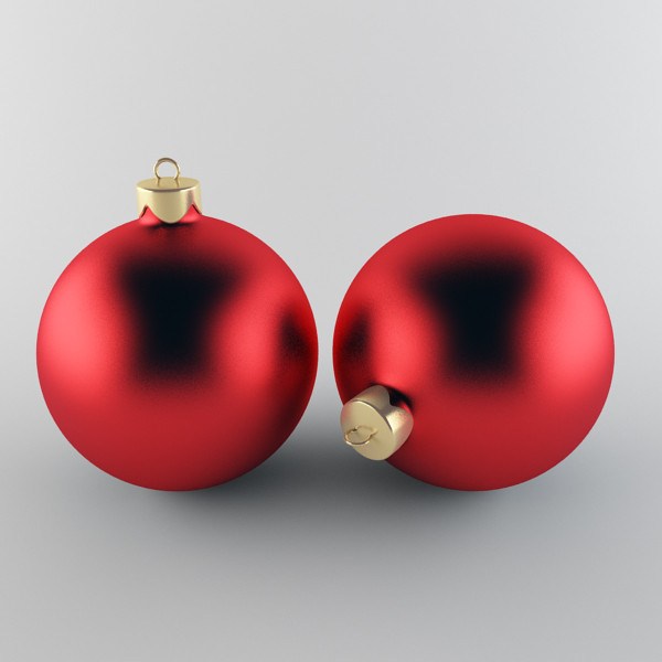 3d model christmas ball - Christmas Ball Red... by happy3D